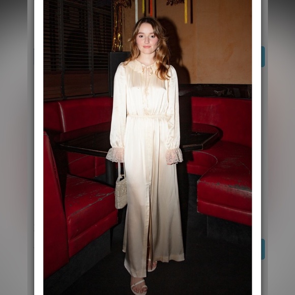 NWT Doen Alessandra ivory silk maxi dress - Picture 10 of 10